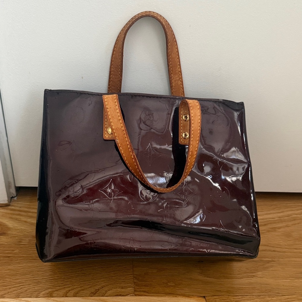 Louis Vuitton Maroon Vernis PM tots